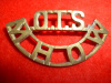 Officers' Training School, Mhow (India) Brass Shoulder Title Badge 